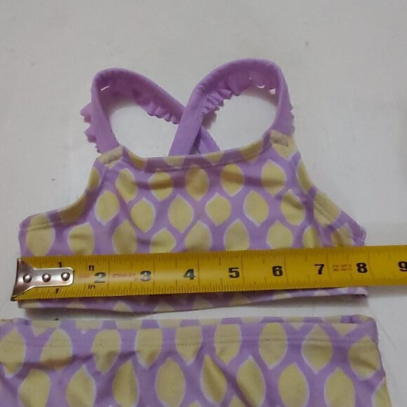 Cat & Jack 12M Cross Back Purple 2-Piece Bikini: Fun & Stylish For Your Baby - Picture 4 of 9